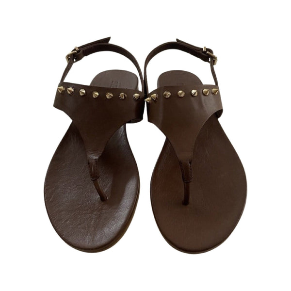 Inuovo 101108 Flat Sandal - Brown - My Shoe Shop - Flat