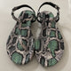 Inuovo 101113 Thong Sandal - Green Snake - My Shoe Shop - Flat