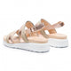 Inuovo 114008 Wedge Sandal with Gold - Beige - My Shoe Shop - sandal