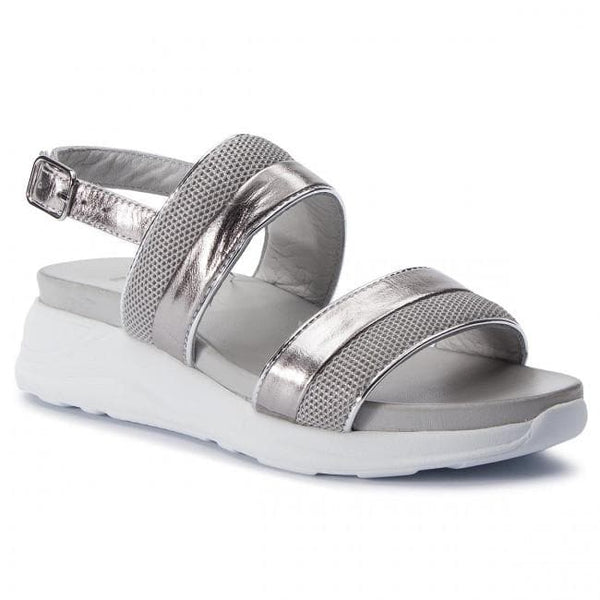 Inuovo 114008 Wedge Sandal with Silver - Ice - My Shoe Shop - sandal