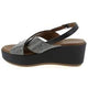 Inuovo 123005 Diamante Wedge - Black - My Shoe Shop - sandal