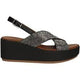 Inuovo 123005 Diamante Wedge - Black - My Shoe Shop - sandal