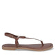 Inuovo 458009 Thong Sandal in leather sandal- Brown - My Shoe Shop - sandal
