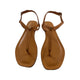Inuovo 458009 Thong Sandal in leather sandal - Orange - My Shoe Shop - sandal