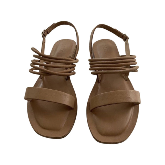 Inuovo 458013 Double Strap Sandal in leather sandal- Scissors - My Shoe Shop - sandal