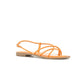Inuovo 459008 Strappy Leather Sandal - Orange - My Shoe Shop - sandal