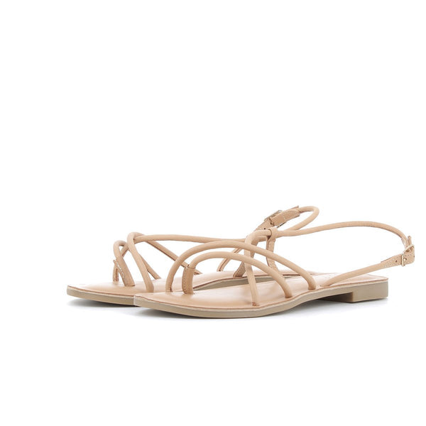 Inuovo 459008 Strappy Sandal in leather sandal- Bone - My Shoe Shop - sandal
