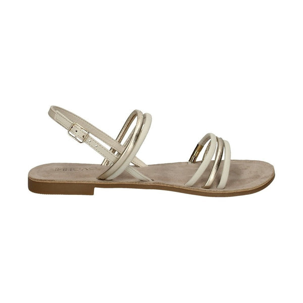 Inuovo 459016 Gladiator Sandal in leather sandal- Bone - My Shoe Shop - sandal