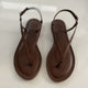 Inuovo 459017 Thong Sandal in leather sandal- Brown - My Shoe Shop - sandal