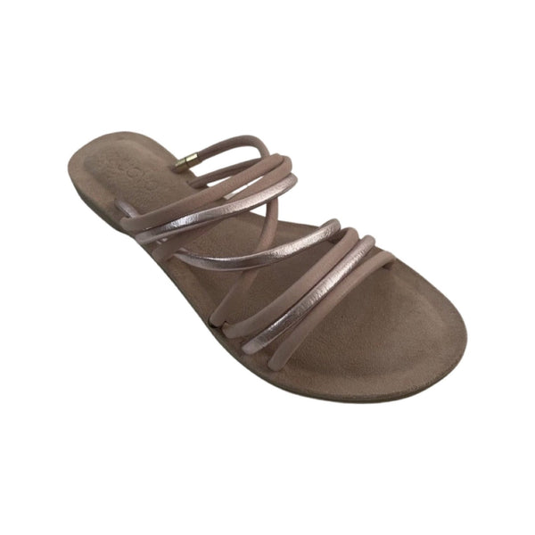 Inuovo 459019 Gladiator Sandal in leather sandal- Blush - My Shoe Shop - sandal