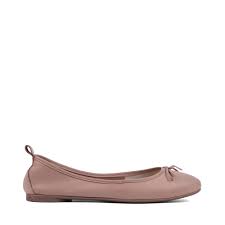 Inuovo 610003 Ballerina pump in leather sandal- Blush - My Shoe Shop - Ballerina