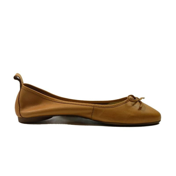 Inuovo 610003 Ballerina pump in leather sandal- Coconut - My Shoe Shop - Ballerina