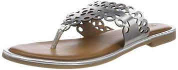 Inuovo 8343 Lasercut Slip in Sandal - Pewter - My Shoe Shop - sandal