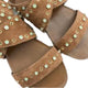 Inuovo 8415 Soft Leather Studded Sandal - Blush - My Shoe Shop - sandal
