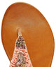 Inuovo 8440 Beaded Leather Studded Sandal - Rose Gold - My Shoe Shop - sandal