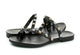 Inuovo 8450 Leather Sandal - Black - My Shoe Shop - sandal