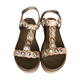 Inuovo 8733 Studded Sandal - Coconut - My Shoe Shop - sandal