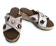 Inuovo 8790 Slip In Wedge with Gold Eyelets - Blush - My Shoe Shop - Wedge
