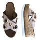 Inuovo 8790 Slip In Wedge with Gold Eyelets - Blush - My Shoe Shop - Wedge