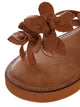 Inuovo 9105 Leather Slipper Wedge with Flowers- Coconut - My Shoe Shop - Wedge