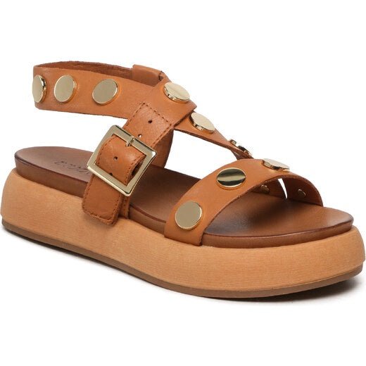 Inuovo 972013 Studded Sandal - Coconut - My Shoe Shop - sandal