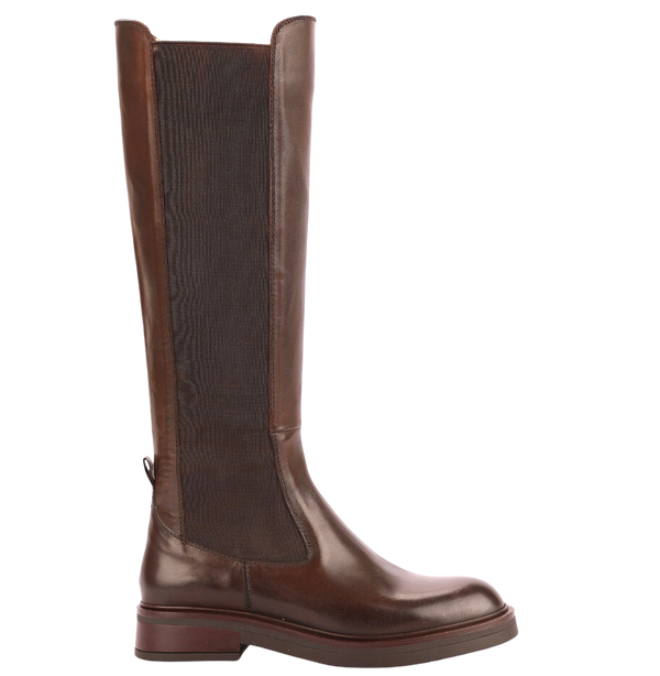 Inuovo-long-leather-boot-A55003-Dark-Brown