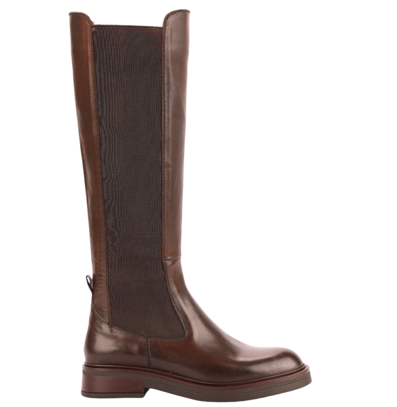 Inuovo-long-leather-boot-A55003-Dark-Brown