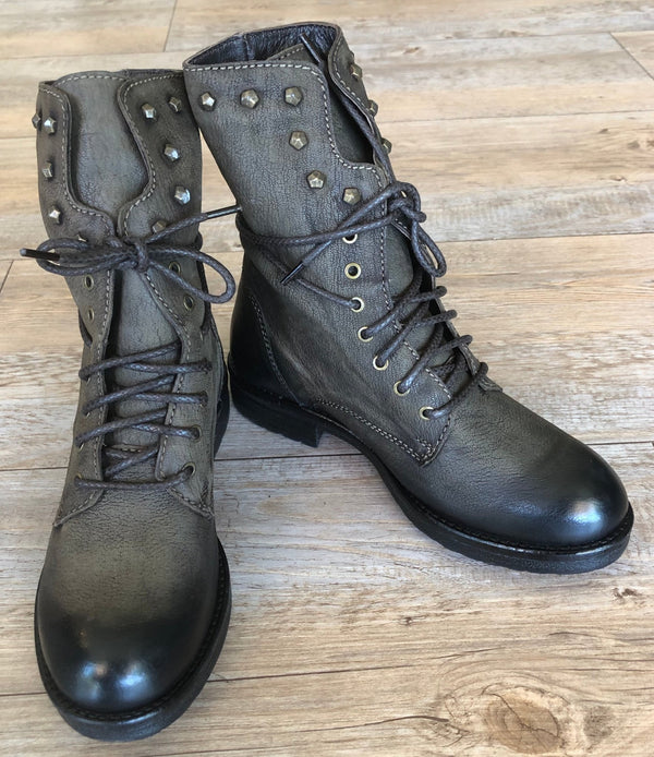 Inuovo Cloud Biker Boot - Lavato Green (Olive) - My Shoe Shop - boot