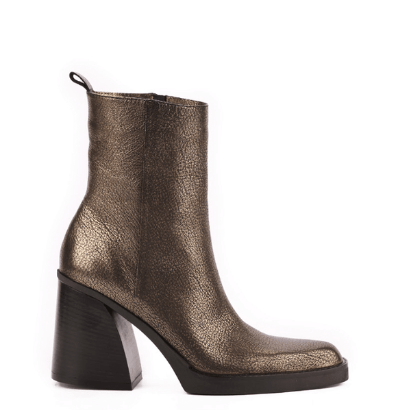 Inuovo Heeled Ankle Boot - Gun Metal (2025) - My Shoe Shop - boot