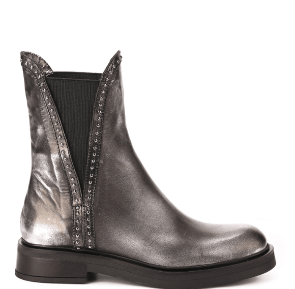 Inuovo Leather Boots w Studs - Bo Light Antracite (2025) - My Shoe Shop - boot