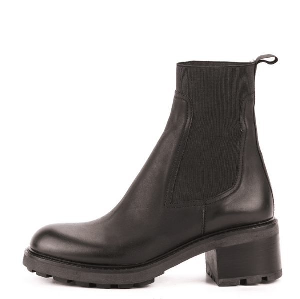 Inuovo Leather Heeled Ankle Boot - Black (2025) - My Shoe Shop - boot