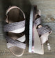 Inuovo Wedge with Braided Straps - Blush - My Shoe Shop - sandal