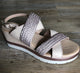 Inuovo Wedge with Braided Straps - Blush - My Shoe Shop - sandal
