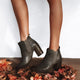 La Femme Plus Heel Boots - Denim Grey - My Shoe Shop - boot