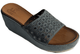La Femme Plus Suede SF05-1A Wedge - Laguna Blue - My Shoe Shop - Wedge