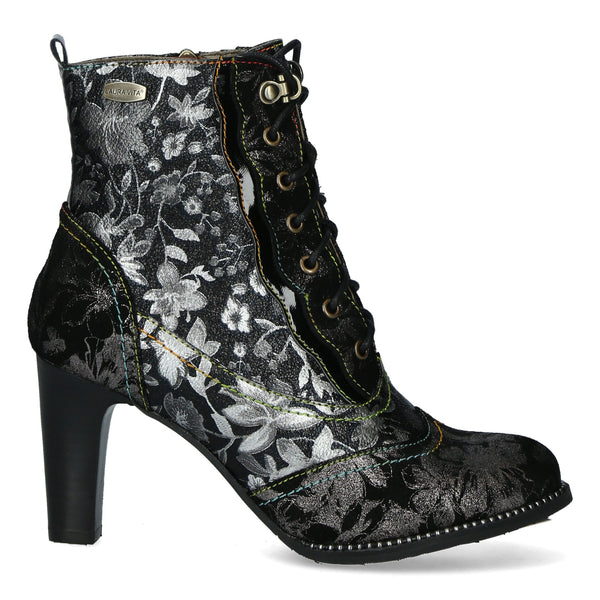 Laura Vita Boot Alcbaneo 138B - Black & Steel - My Shoe Shop - boot
