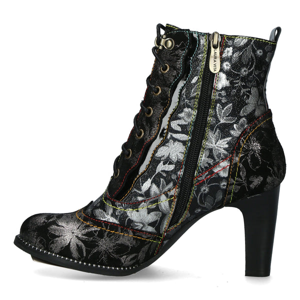 Laura Vita Boot Alcbaneo 138B - Black & Steel - My Shoe Shop - boot
