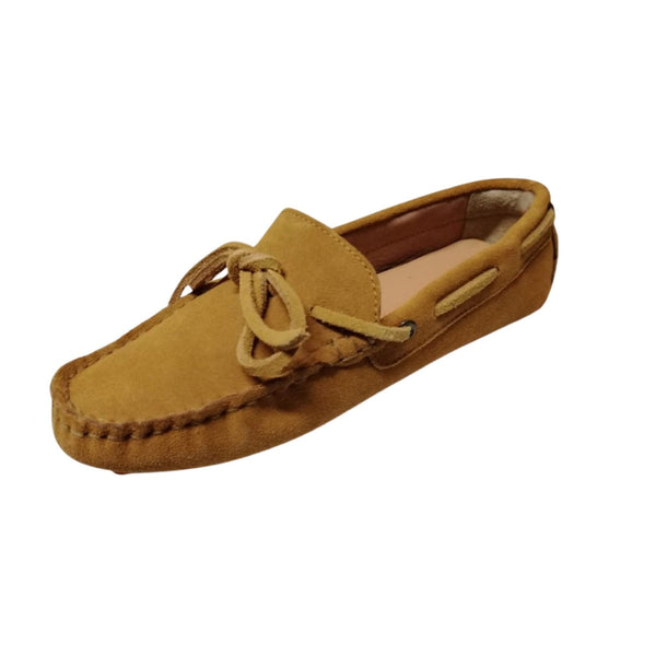 Massimo Granieri Suede Moccasin - Mustard - My Shoe Shop - Moccasin