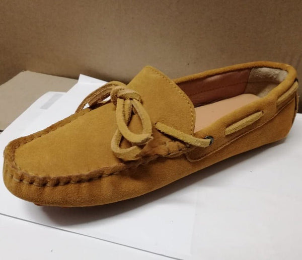Massimo Granieri Suede Moccasin - Mustard - My Shoe Shop - Moccasin
