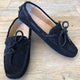 Massimo Granieri Suede Moccasin - Navy - My Shoe Shop - Moccasin
