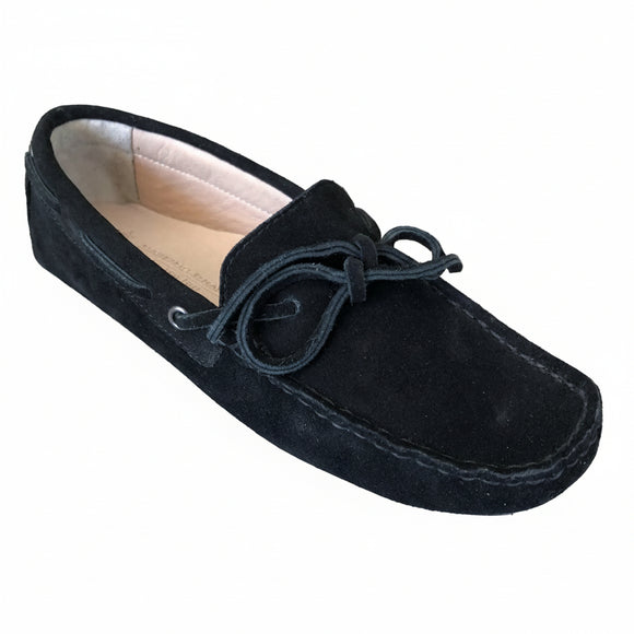 Massimo Granieri suede moccasin in Black