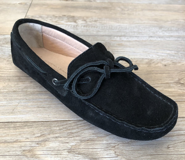 Massimo Granieri Suede Moccasin - Nero Black - My Shoe Shop - Moccasin