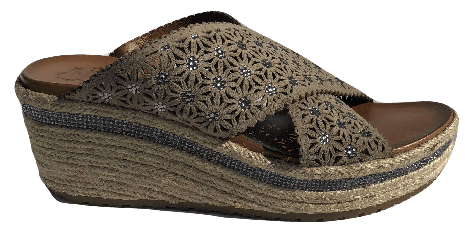 SAND SF05-3 SUEDE CRISS CROSS WEDGE 2 - My Shoe Shop - Wedge