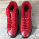 Sergio Puccini Leather Sneaker with Fur - Red - My Shoe Shop - Leather sneaker