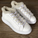 Sergio Puccini Leather Sneaker with Fur - White - My Shoe Shop - Leather sneaker