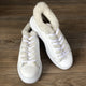 Sergio Puccini Leather Sneaker with Fur - White - My Shoe Shop - Leather sneaker