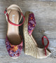 Spanish wedges with ankle strap - Katrina Fuego (red) - My Shoe Shop - wedges