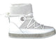 Studio Modd Boot 30805 w bling edge and fur - White - My Shoe Shop - Sneaker Boot