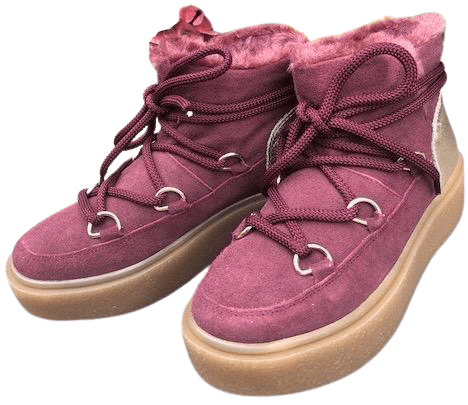 Studio Modd Boot 31401 Low w/ Rubber Wedge - Dark Rose - My Shoe Shop - Sneaker Boot