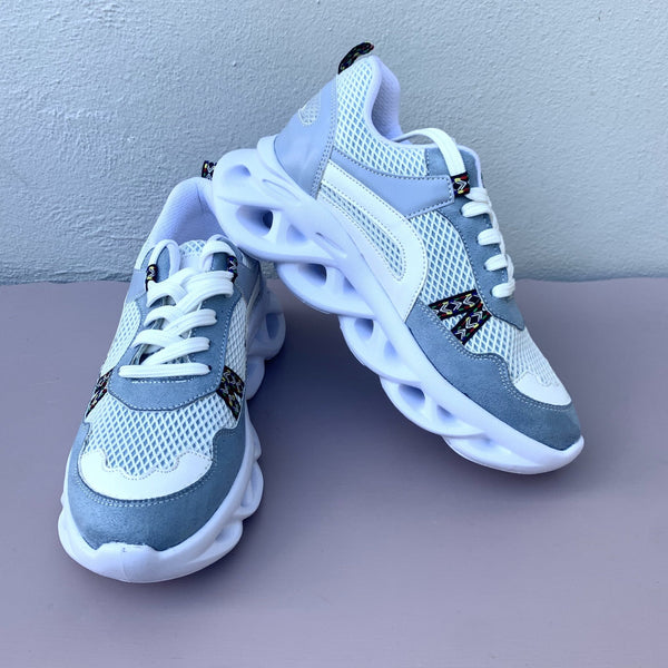 Summer Light Blue Takkie with lace and twisted sole - My Shoe Shop - Sneaker